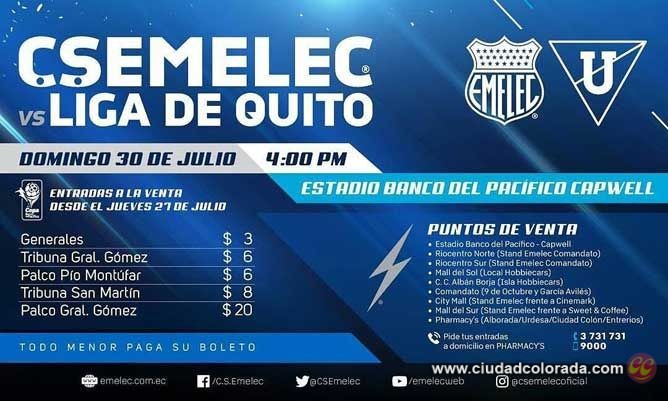 Emelec, Liga de Quito, Fútbol, Ecuador, Copa Banco del Pacífico 