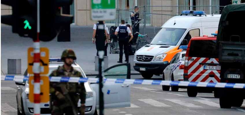 Explosión en estación de tren en Bruselas